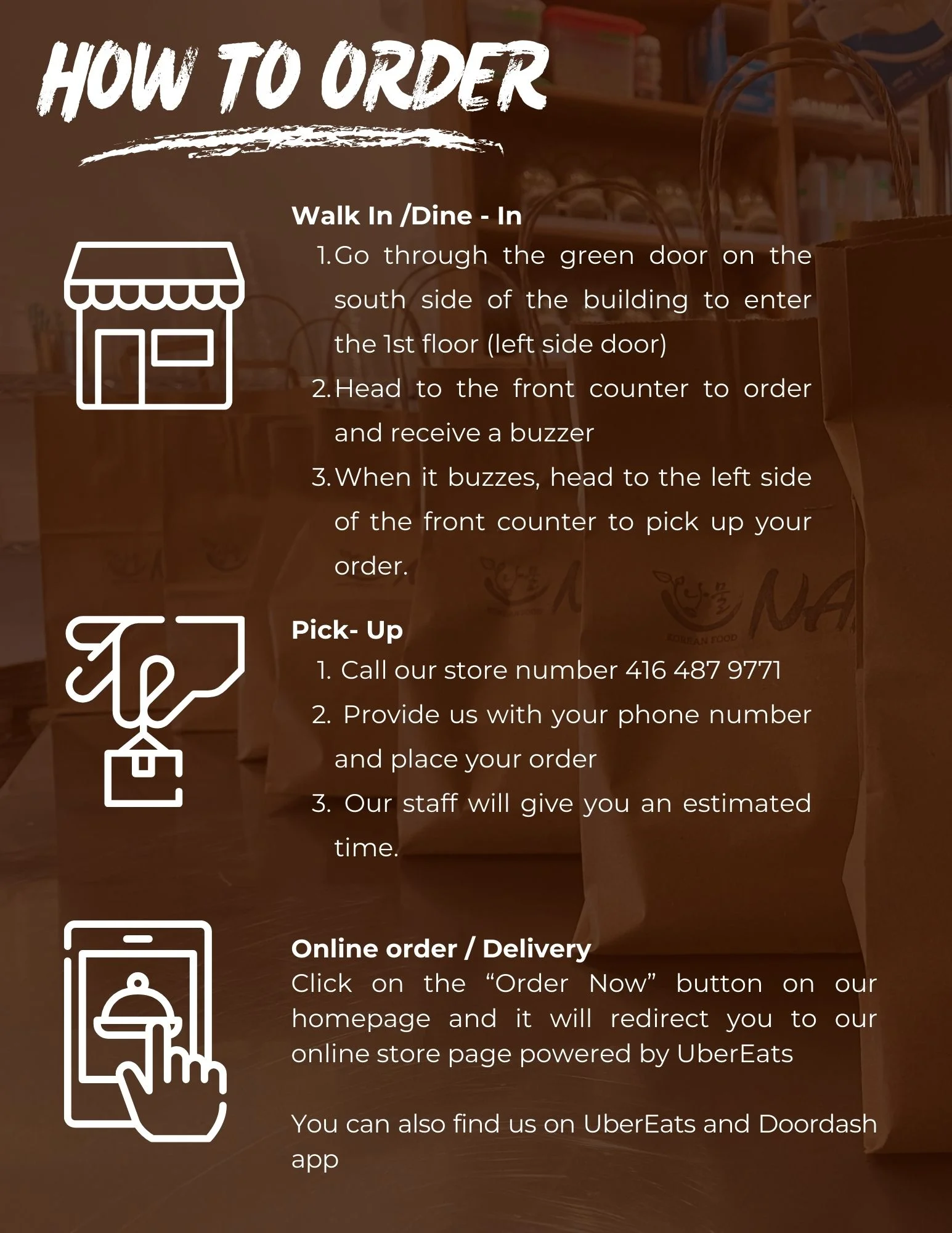 Namul Order Guide